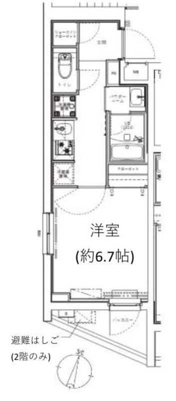 ジェノヴィア学芸大学502の間取り