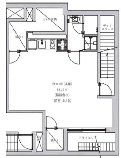 ASTILE三軒茶屋Ⅱ101の間取り
