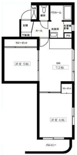 松陰ハイツ403の間取り