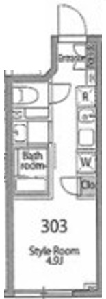 ミレドゥーエ下北沢Ⅰ303の間取り