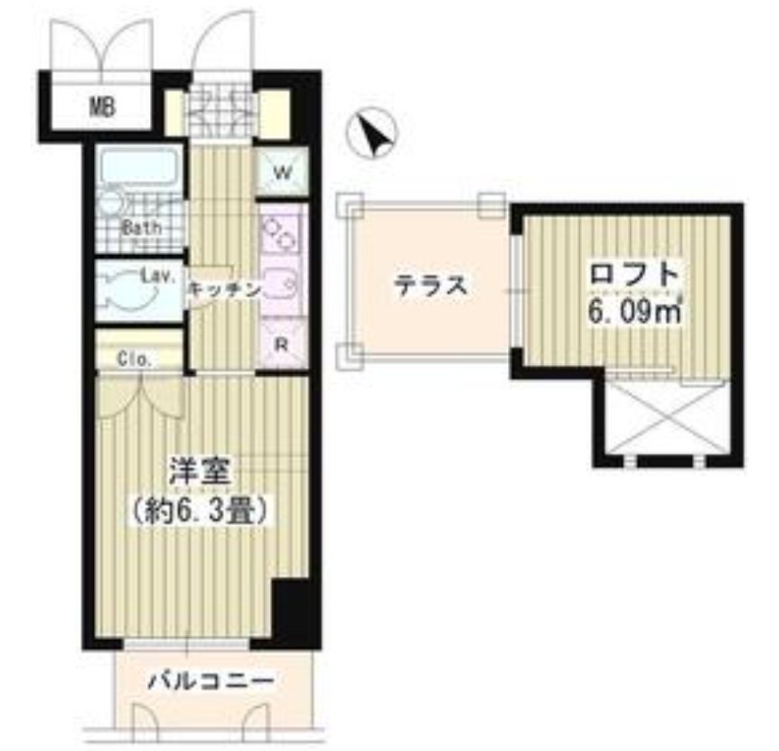 タキミハウス渋谷603の間取り