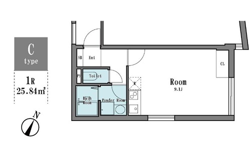 LEGALAND三軒茶屋ANNEX203の間取り