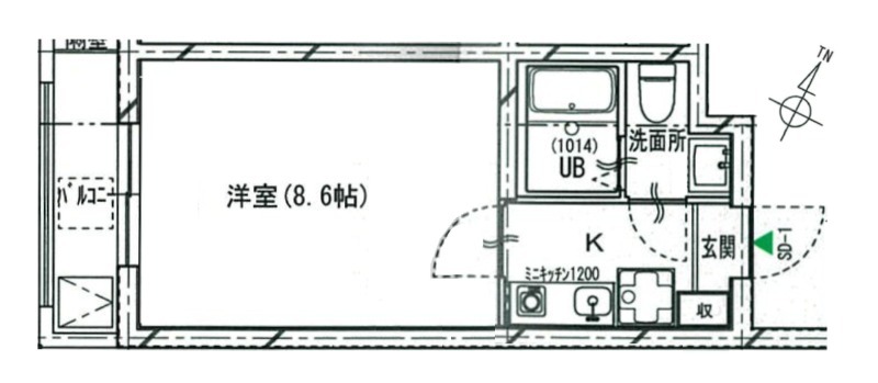 コスモリード渋谷神宮前201の間取り