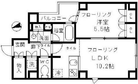 キノクニヤ　シュガーレジデンス502の間取り