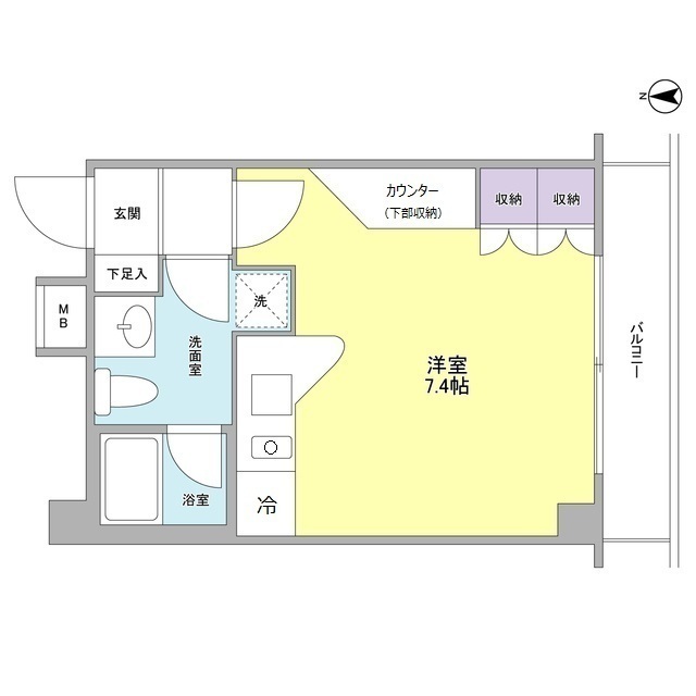 タフト下北沢202の間取り