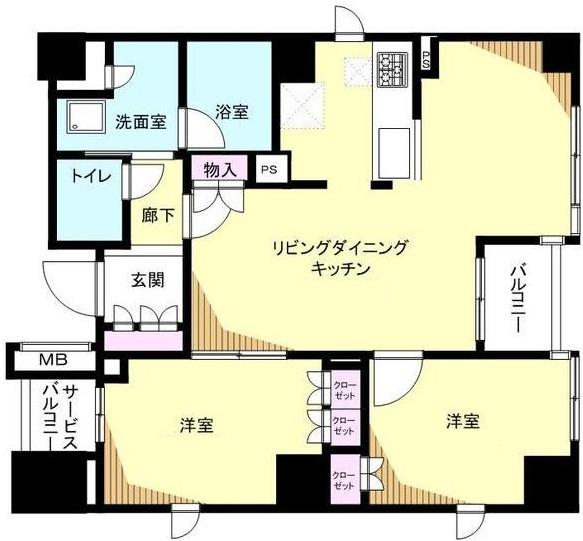 オープンレジデンシア南青山ウエストテラス401の間取り