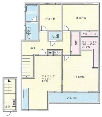 シャレー中目黒アネックス201の間取り