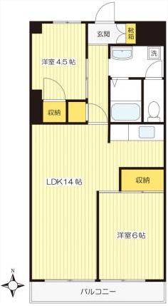 ライオンズマンションIWATA203の間取り