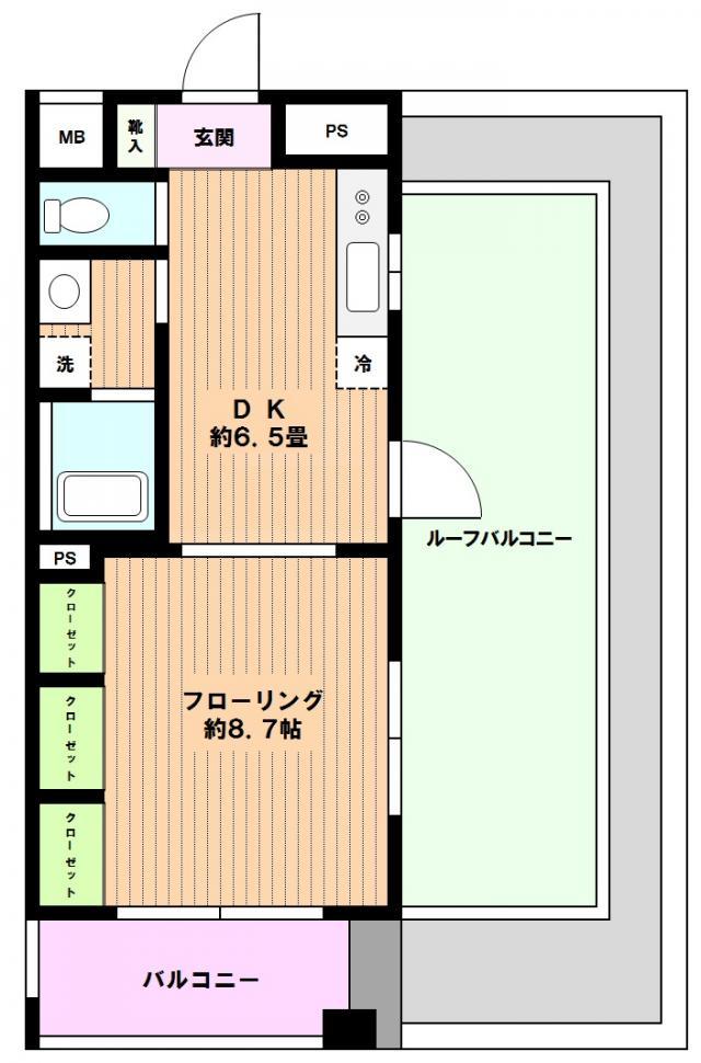 フォルテ代沢308の間取り