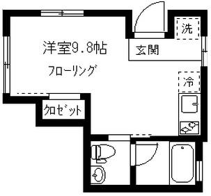 学芸大学コートクレール201の間取り