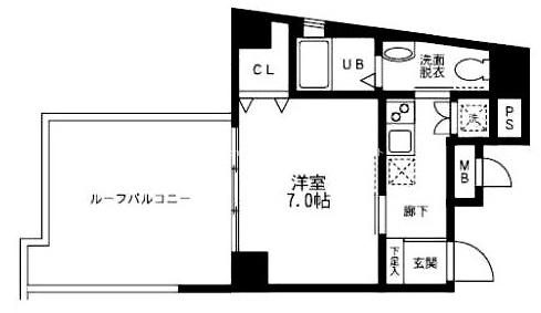 フォート広尾403の間取り