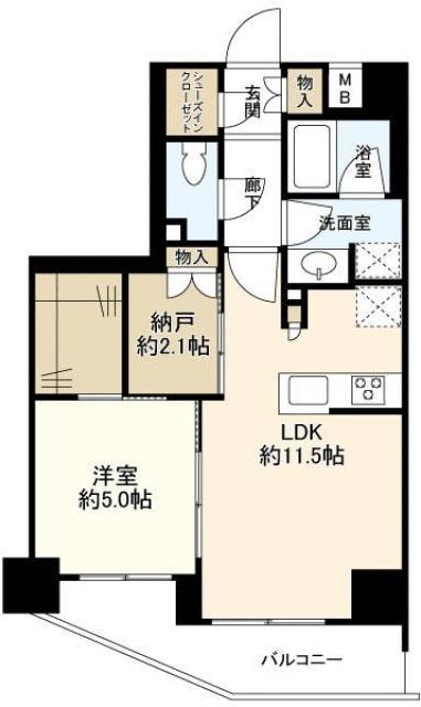 A-standard渋谷桜丘町202の間取り