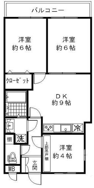 セザール野沢204の間取り