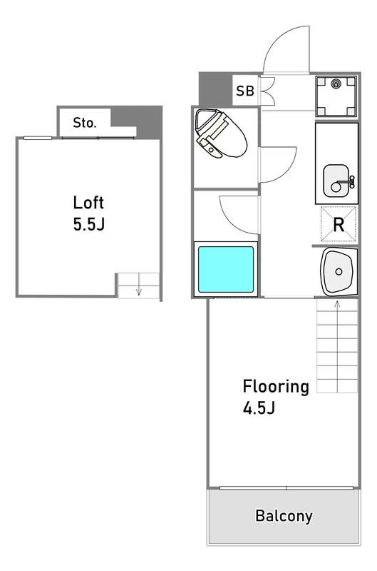 レイクヒルズ507の間取り