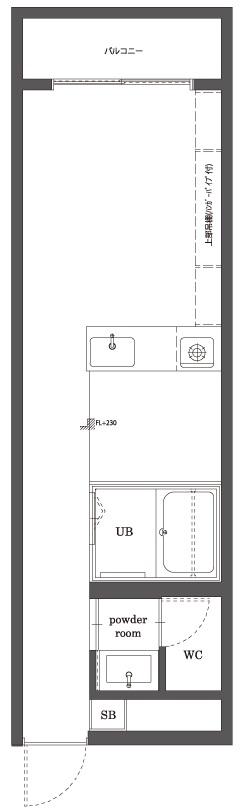 ANNEX minamiaoyama(アネックス南青山)205の間取り