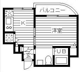 ウインベルデュエット恵比寿第2301の間取り