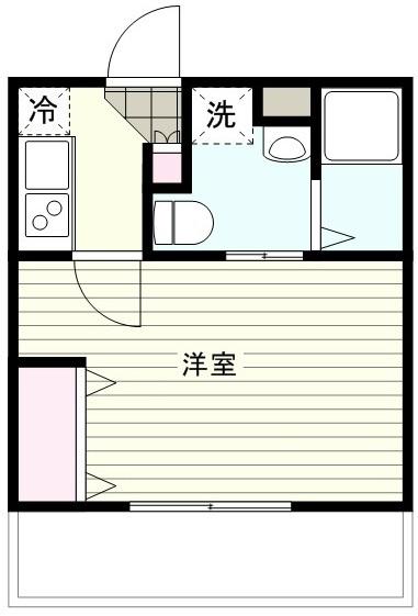 プラティーク池尻(旧オーキッド池尻)102の間取り