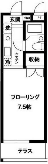 ファルマ池尻105の間取り