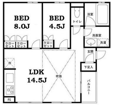 MANOR HOUSE東山(マナーハウス東山)2Fの間取り