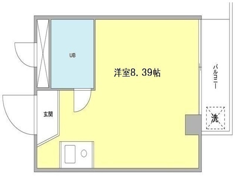 代官山テラス206の間取り