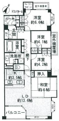 パークハウス三軒茶屋301の間取り