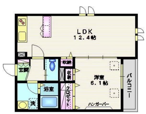 メゾン　ローリエ101の間取り