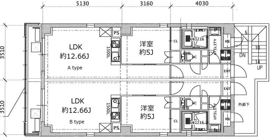 仮)新青山大希ビル301の間取り