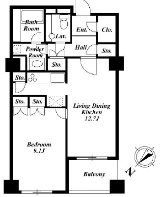 KDX代官山レジデンス109の間取り