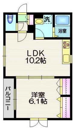 ソレイユコート202の間取り