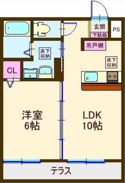 トリムデール駒沢105の間取り