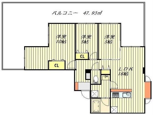 東神レジデンス305の間取り