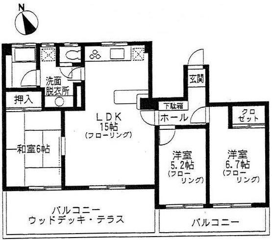 恵比寿グリーンハイム404の間取り