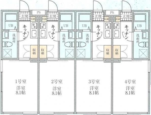 OAK　SQUARE　EBISU102の間取り