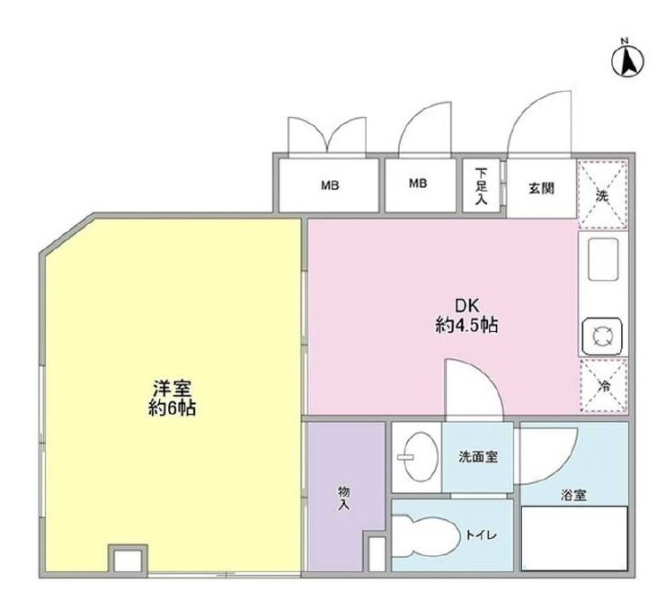 パティオ三茶101の間取り
