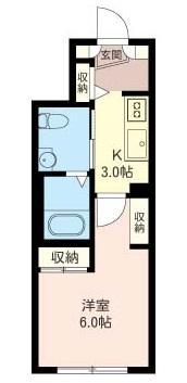 セブン倶楽部駒場203の間取り