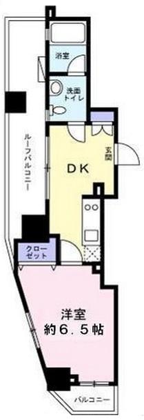 ベルファース恵比寿403の間取り