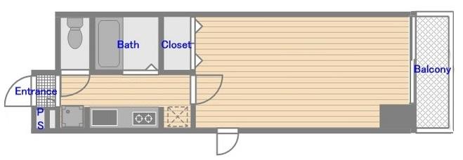 シャトレ恵比寿602の間取り