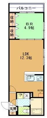 (仮称)コンソナンス東麻布303の間取り