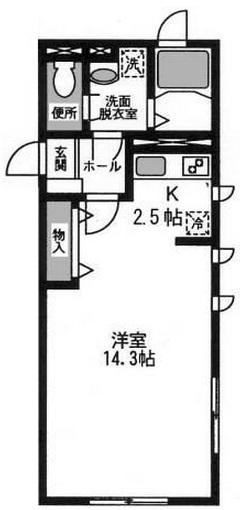 FLAX鷹番(フラックス鷹番)102の間取り