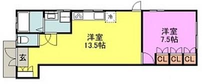 上馬3丁目戸建1階部分1階部分の間取り