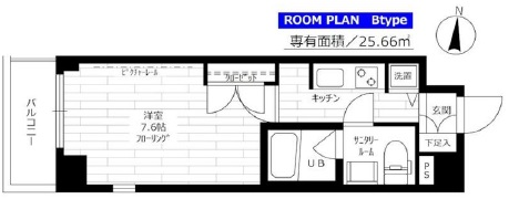 ステージファースト恵比寿二番館502の間取り