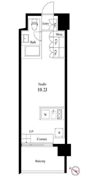 イプセ学芸大学404の間取り