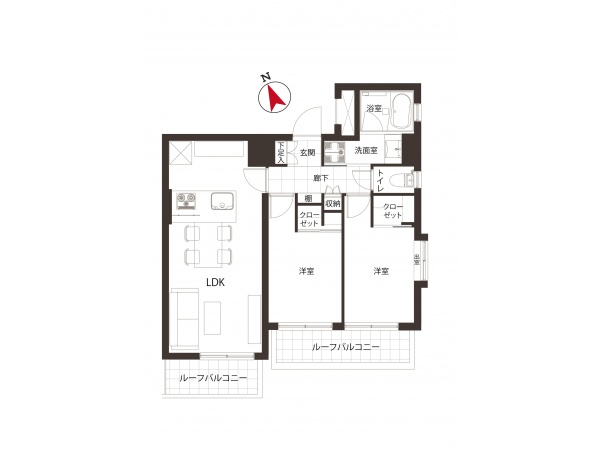 ジェイパーク不動前503の間取り