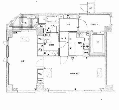 ペアシティ代々木大山アネックス・ウエスト ２Ｆ2Fの間取り