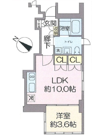 グランティアラ武蔵小山1階の間取り