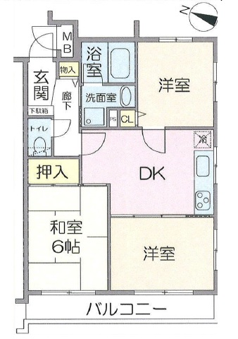 メルシー武蔵小山3階の間取り