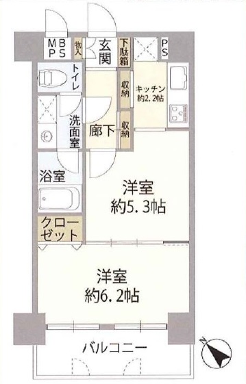 ハイシティ目黒弐番館403号室の間取り