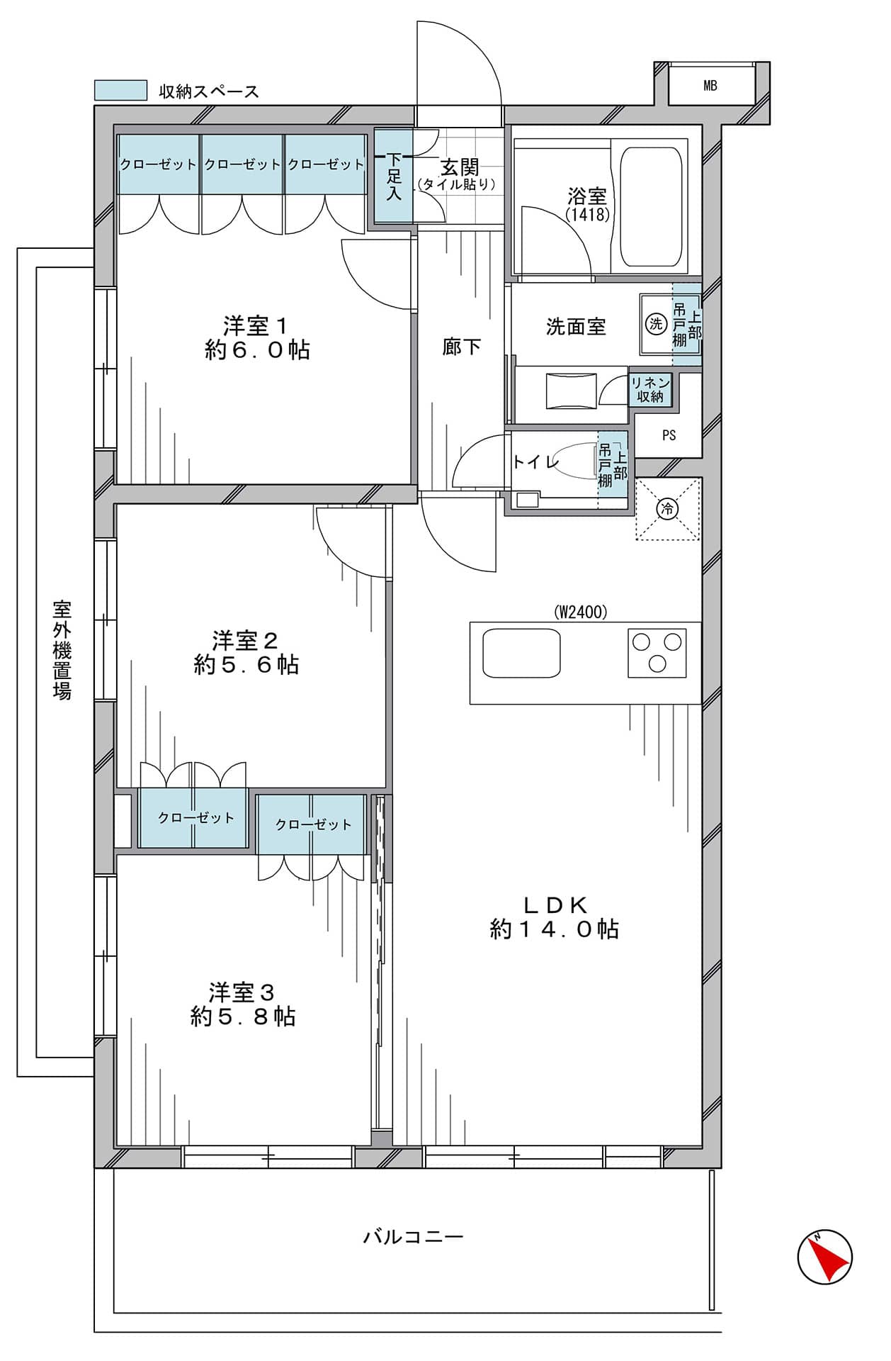 アイディーコート二子玉川202の間取り