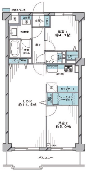 セザール代々木303の間取り