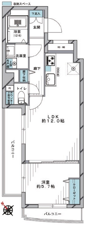 モンターニュ目黒中町402の間取り